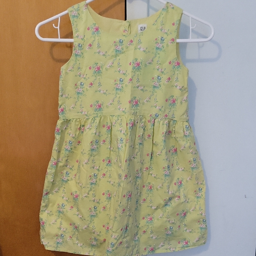 GAP Yellow Blue Floral Sleeveless Sundress